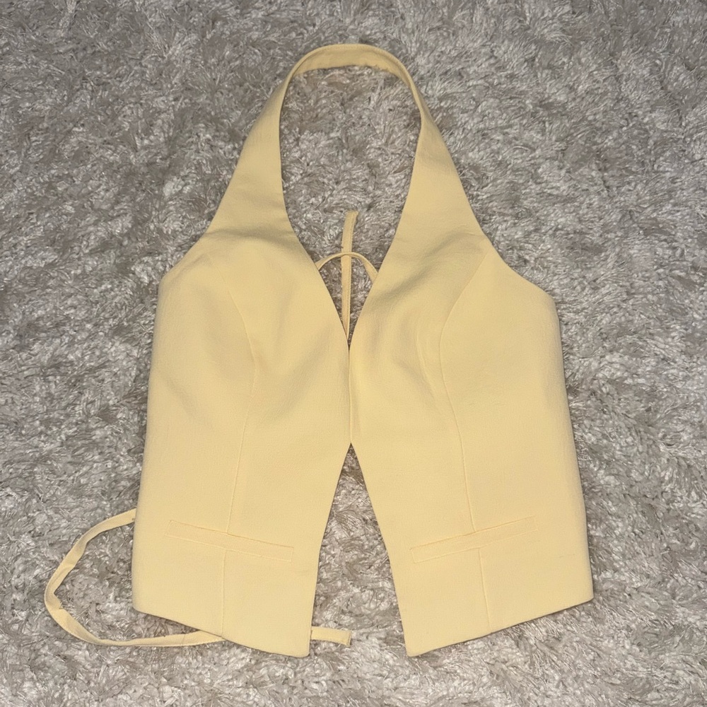 Kookai Lemon Sorbet Backless Vest